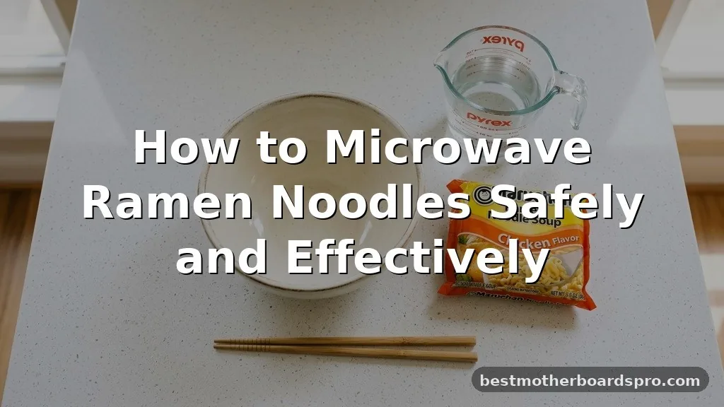 how to microwave ramen noodles