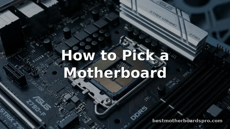 how to pick a motherboard