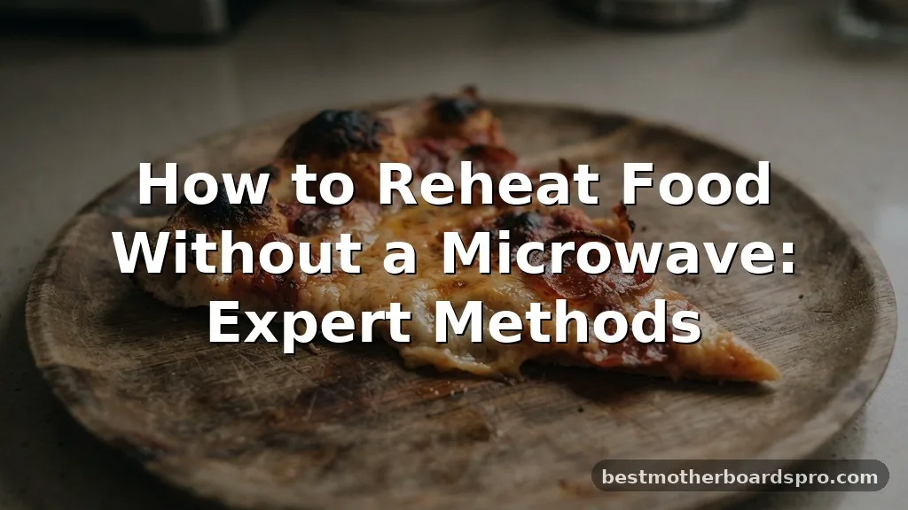 how to reheat food without a microwave
