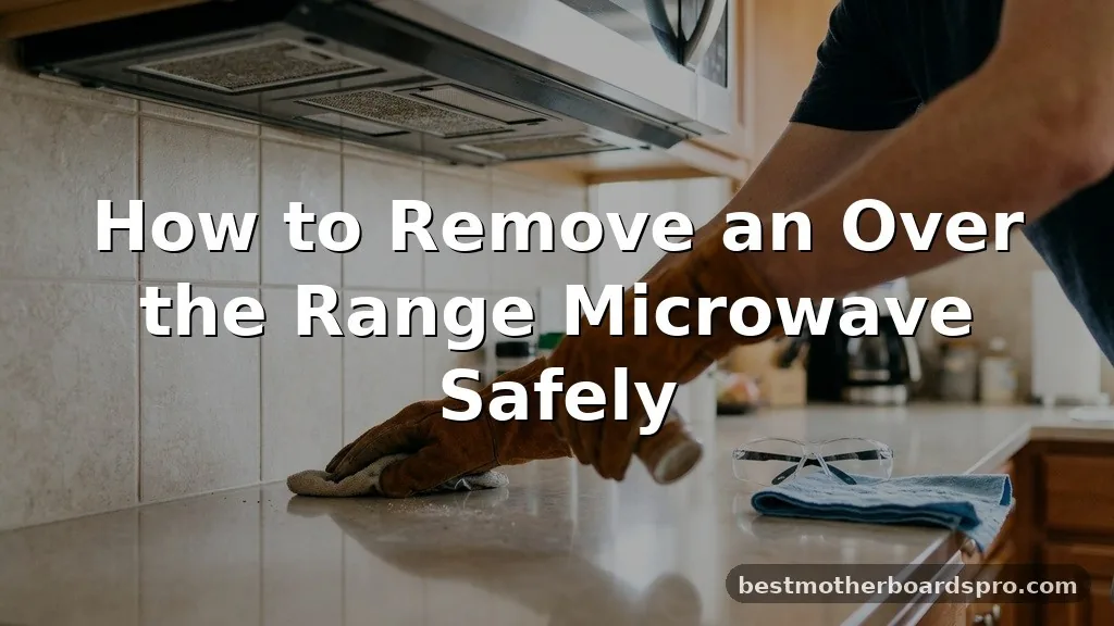 how to remove over the range microwave