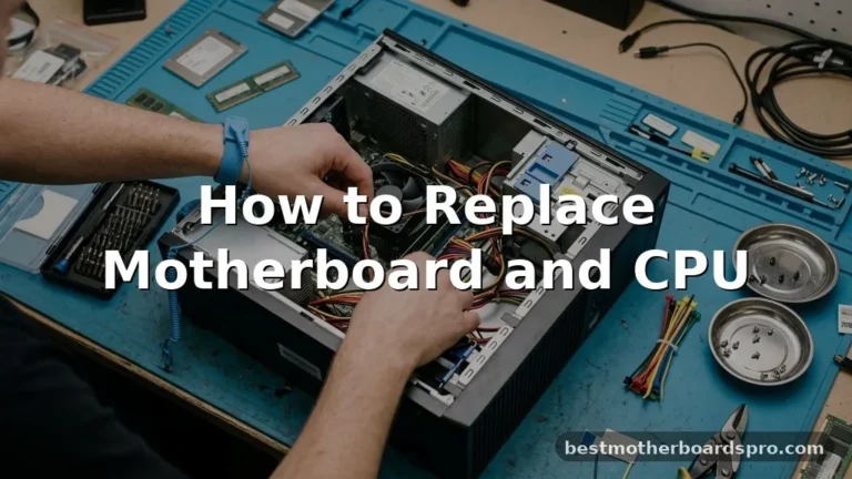 How to Replace Motherboard and CPU