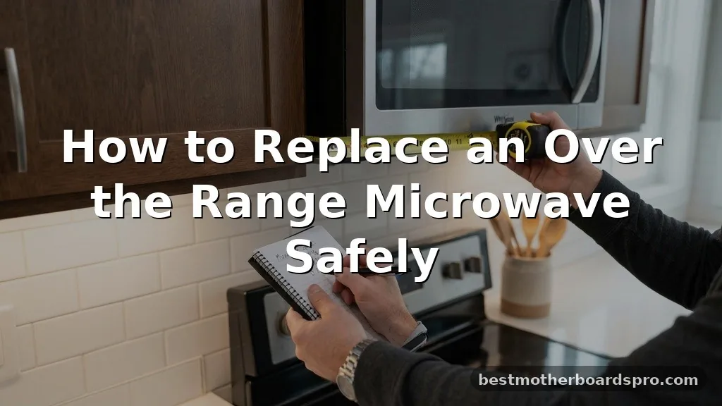 how to replace over the range microwave