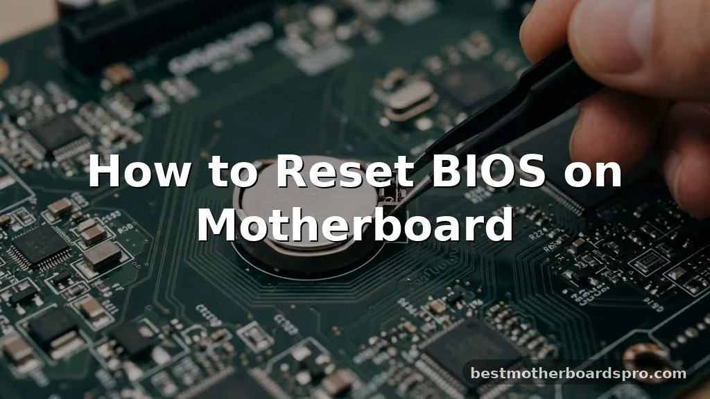 How to Reset BIOS on Motherboard