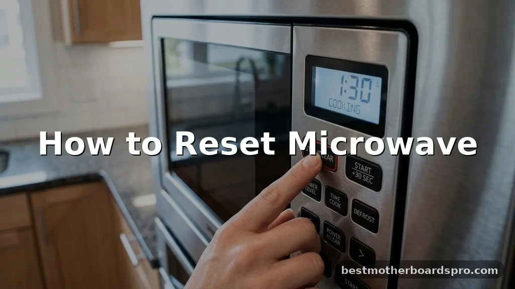how to reset microwave