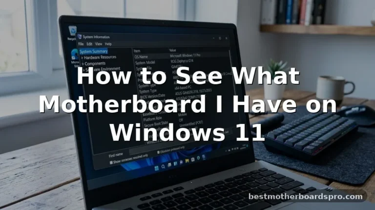 how to see what motherboard i have windows 11