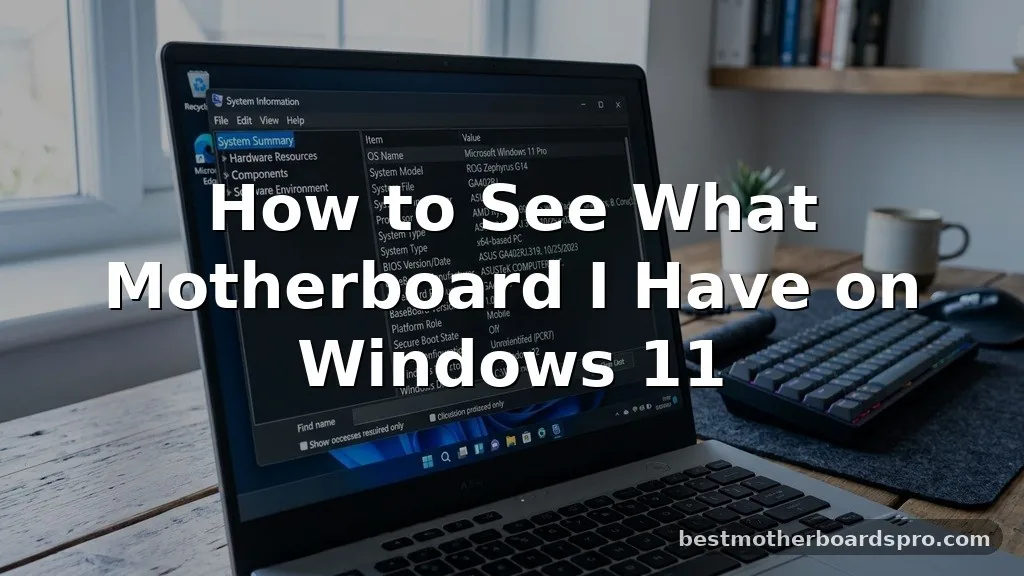 how to see what motherboard i have windows 11