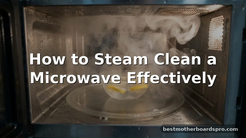 how to steam clean microwave