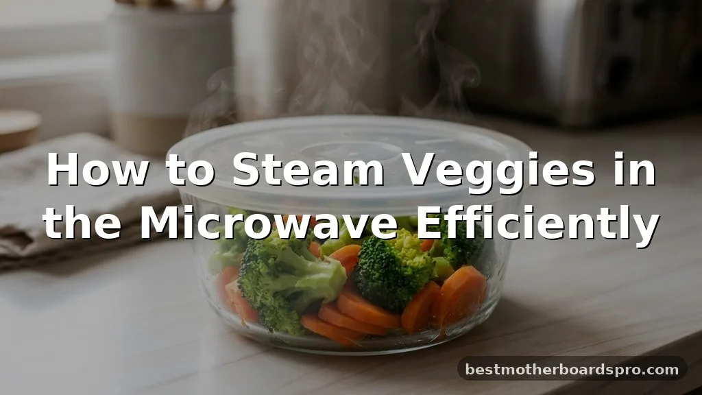 how to steam veggies in microwave