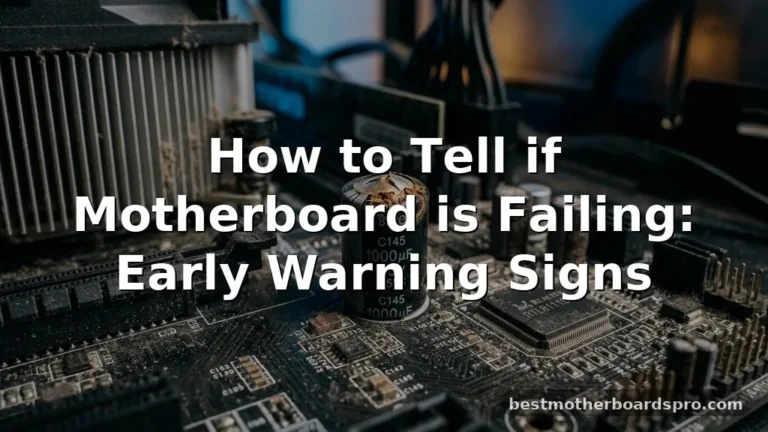 how to tell if motherboard is failing
