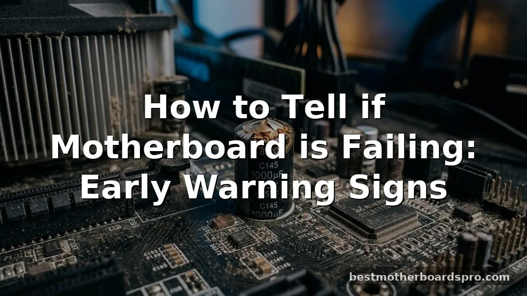 how to tell if motherboard is failing