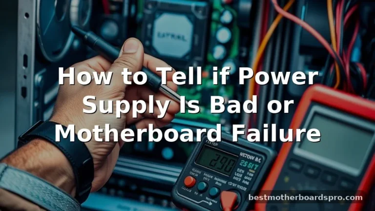 how to tell if power supply is bad or motherboard