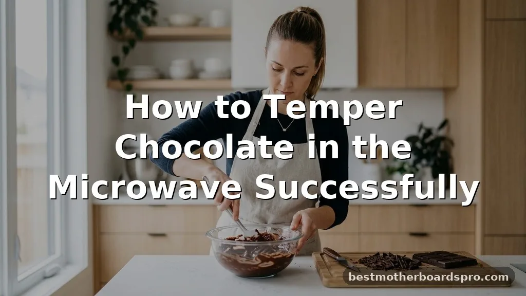 how to temper chocolate in the microwave