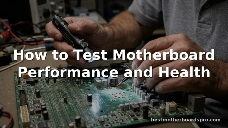 how to test motherboard