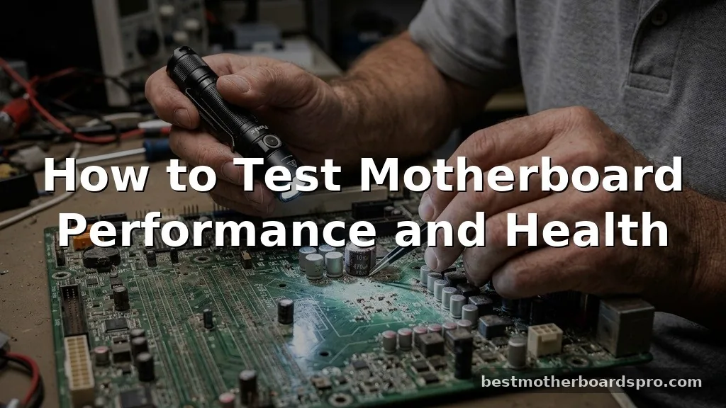 how to test motherboard