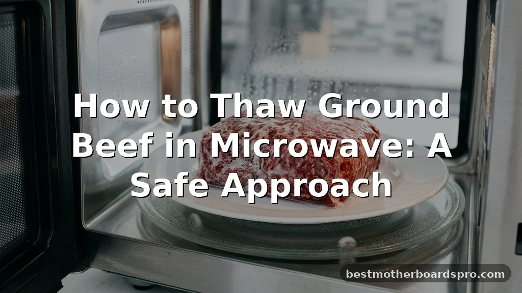 how to thaw ground beef in microwave