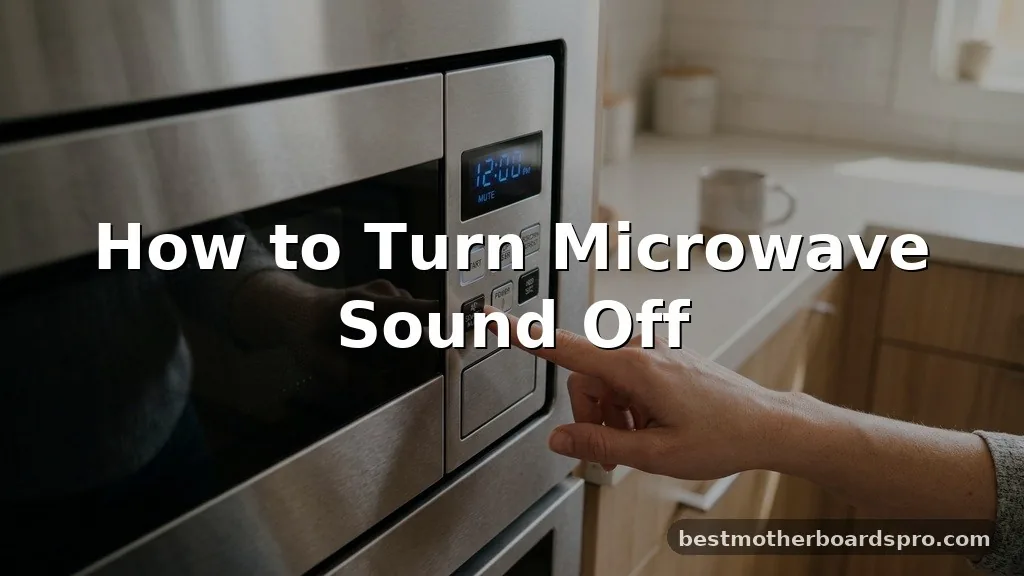 how to turn microwave sound off