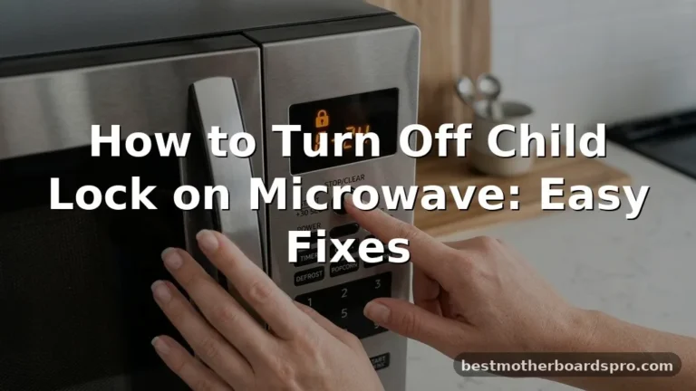 how to turn off child lock on microwave