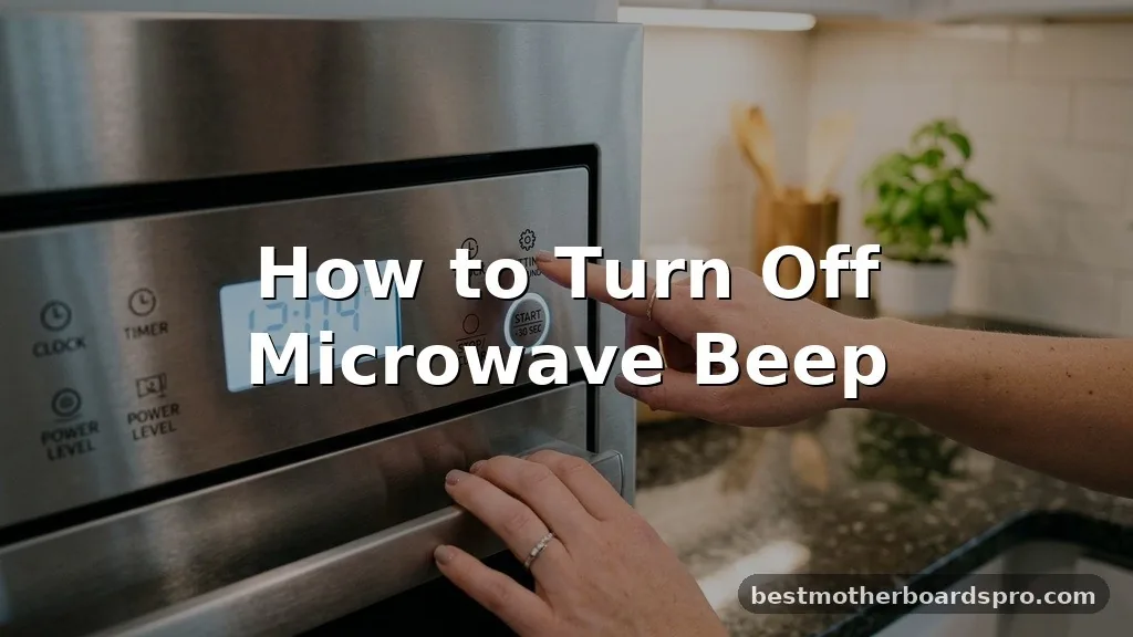 how to turn off microwave beep