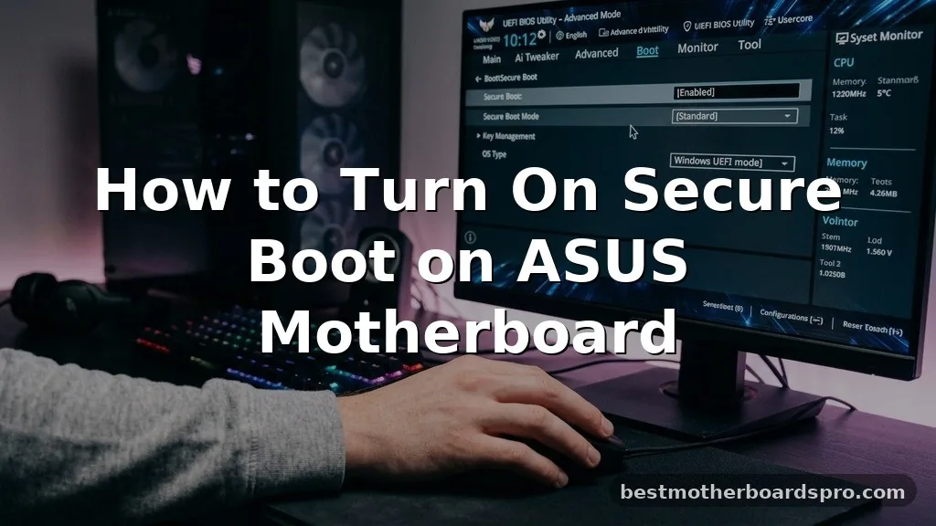 how to turn on secure boot on asus motherboard