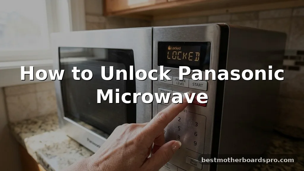 how to unlock panasonic microwave