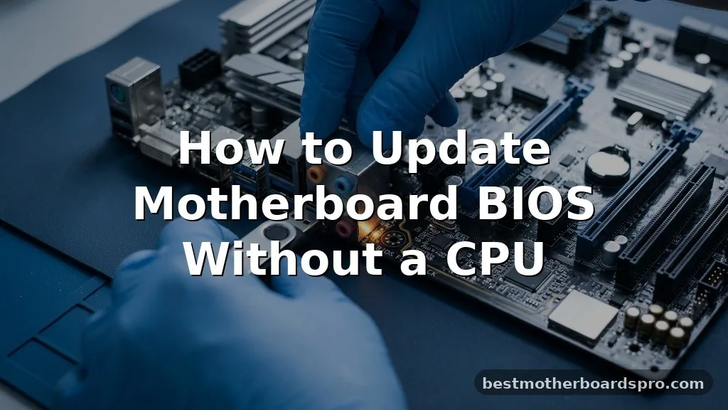 how to update motherboard bios without cpu