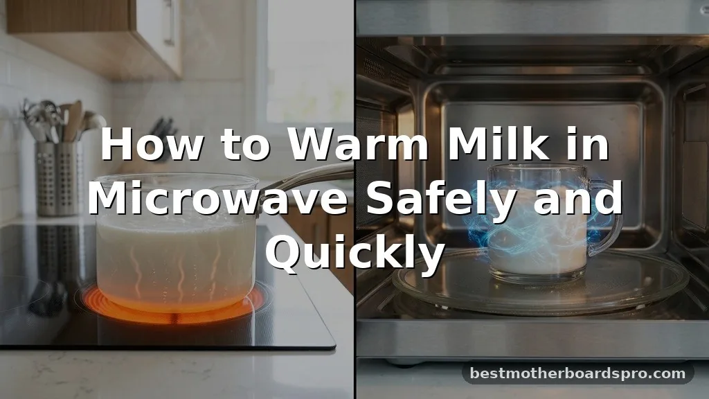 how to warm milk in microwave