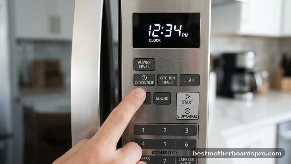 Identifying Your Control Panel Layout - how to set clock on microwave