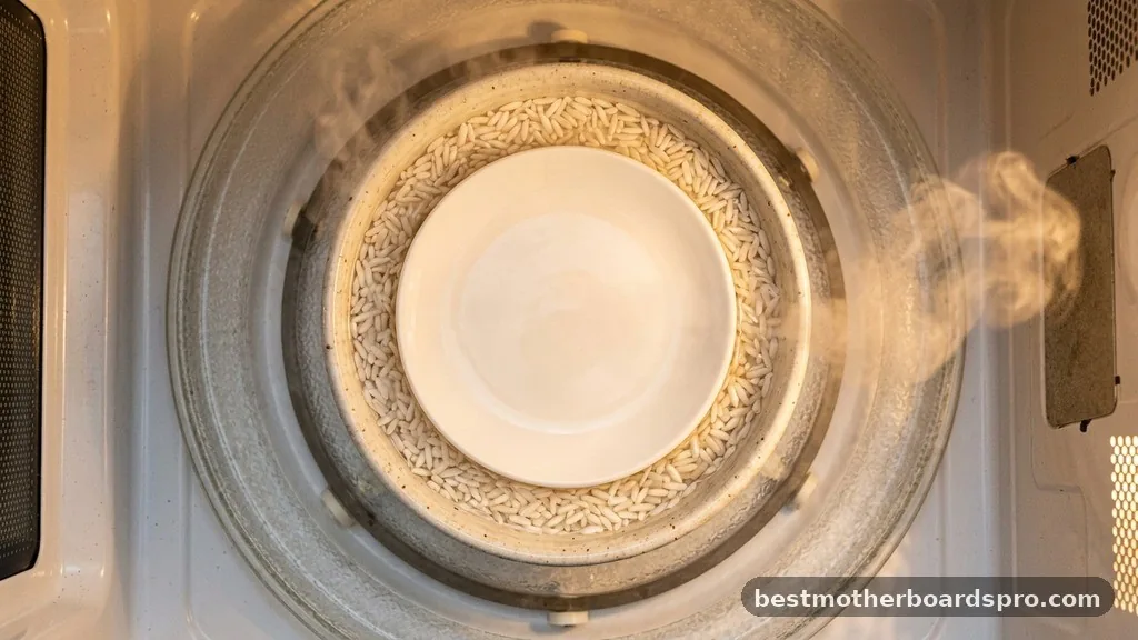 Initial Heating Cycle - how to cook rice in microwave for 1 person