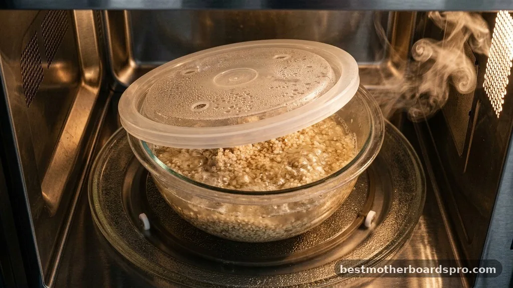 Initial Heating Phase - can you cook quinoa in the microwave