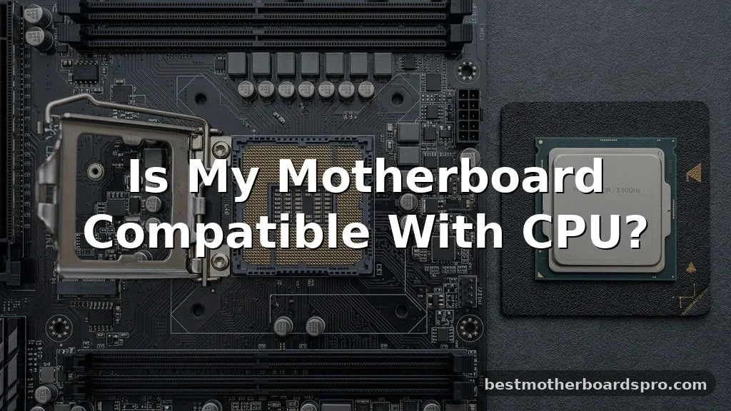 is my motherboard compatible with cpu