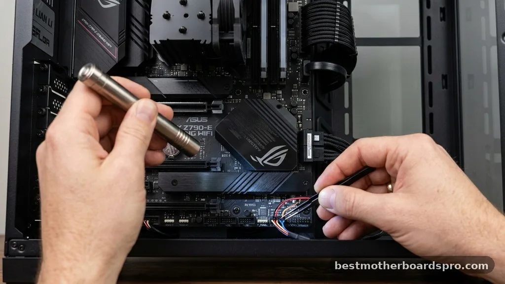 Locating the Front Panel Headers - where does f panel go on motherboard