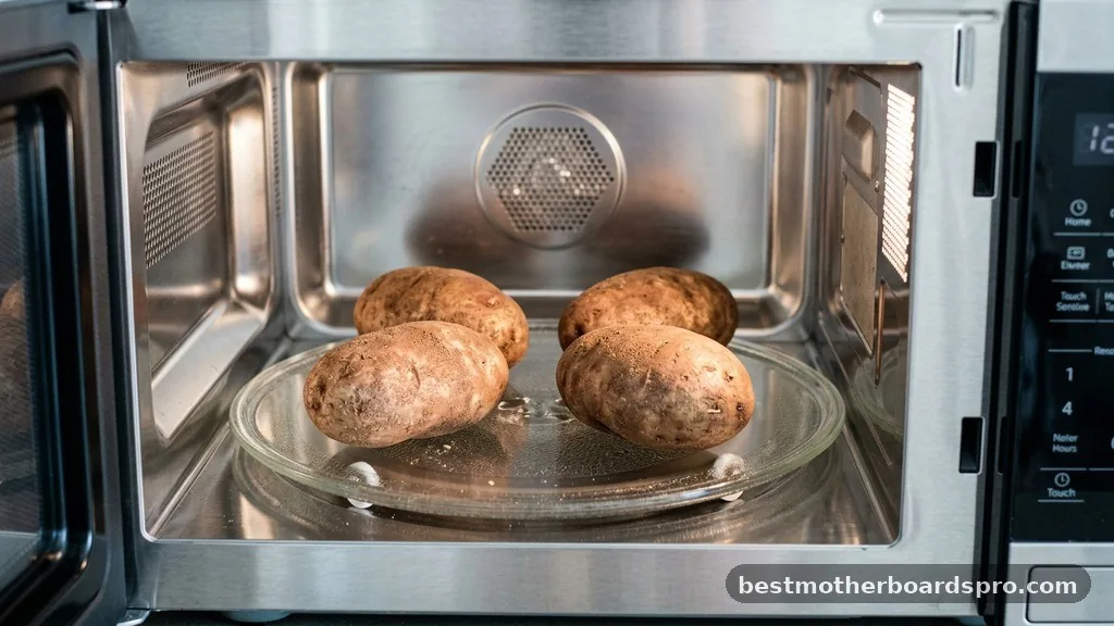 Managing Multiple Potatoes - how long do you cook baked potatoes in the microwave