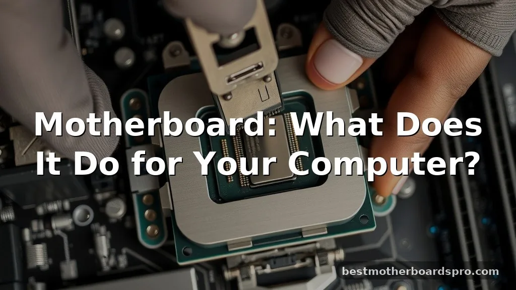 motherboard what does it do