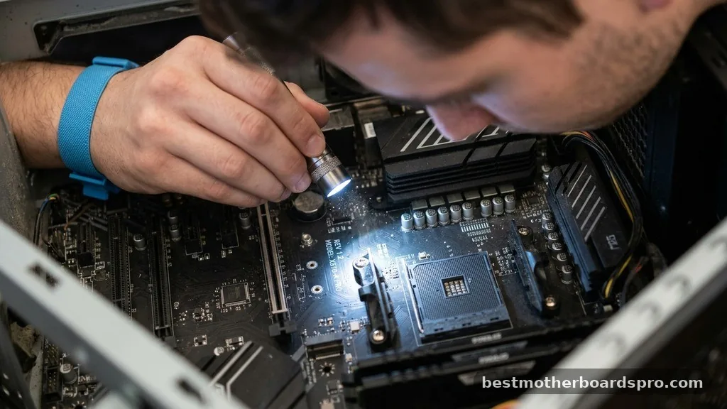 Performing a Physical Inspection - where to find my motherboard model