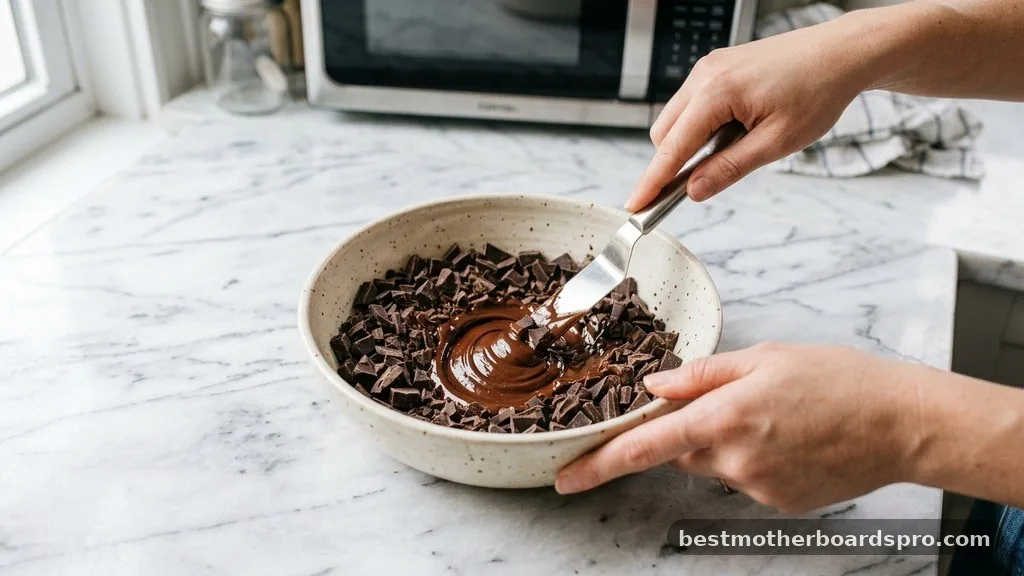 Preparation and Initial Melting - how to temper chocolate in the microwave