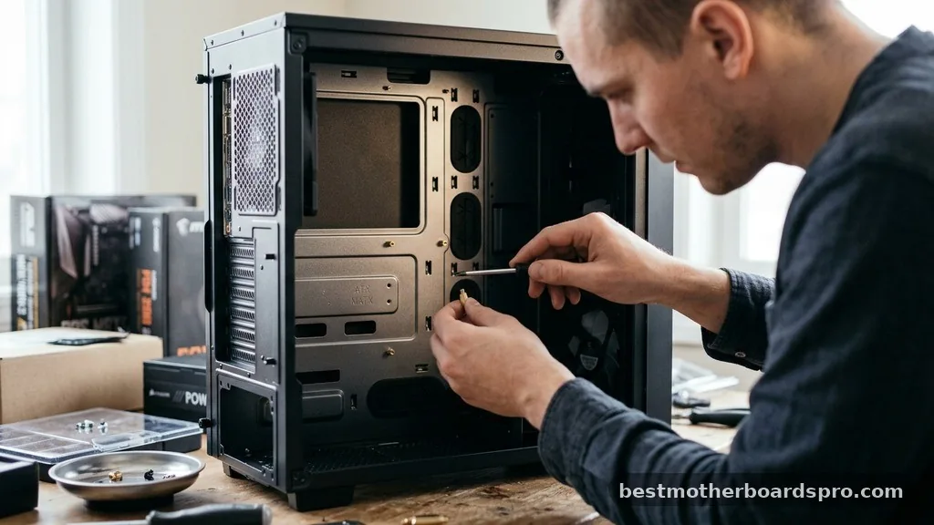 Preparing the Case for the New Board - how to install new motherboard