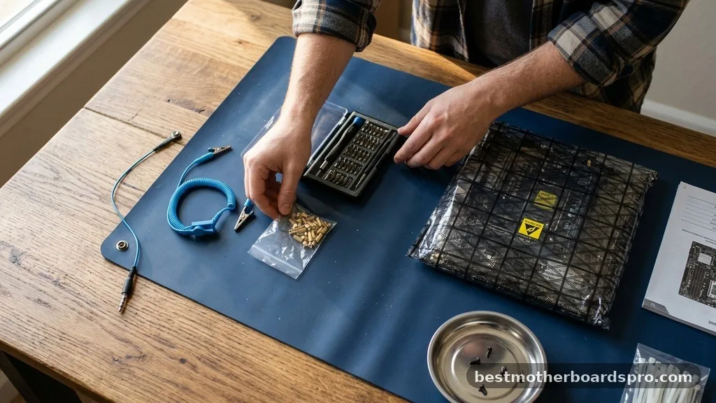 Preparing Your Workspace for Component Assembly - how to install a motherboard