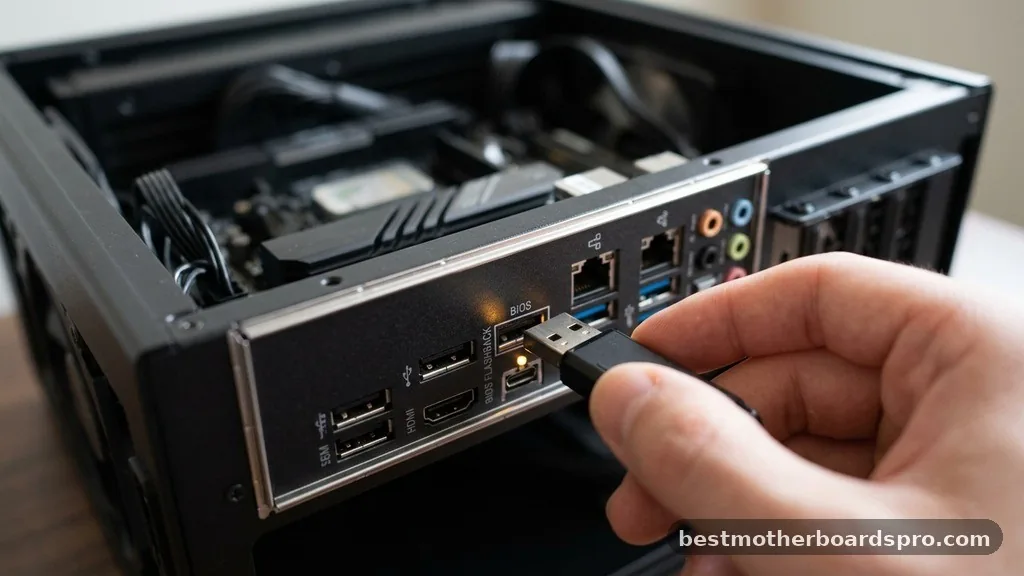 Step-by-Step Execution of the Flash Process - how to update motherboard bios without cpu