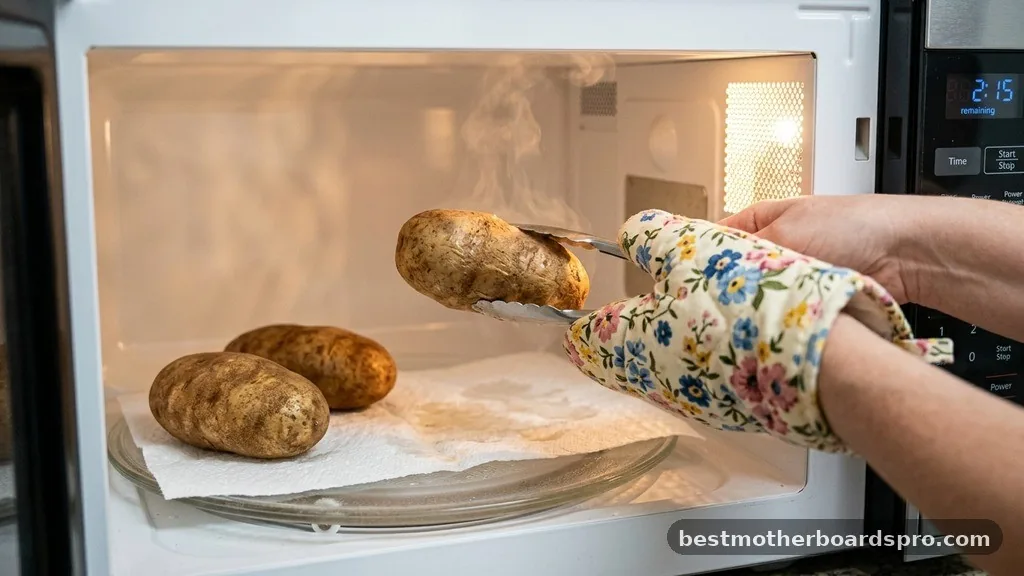 The Halfway Flip Strategy - how long does a baked potato take in the microwave