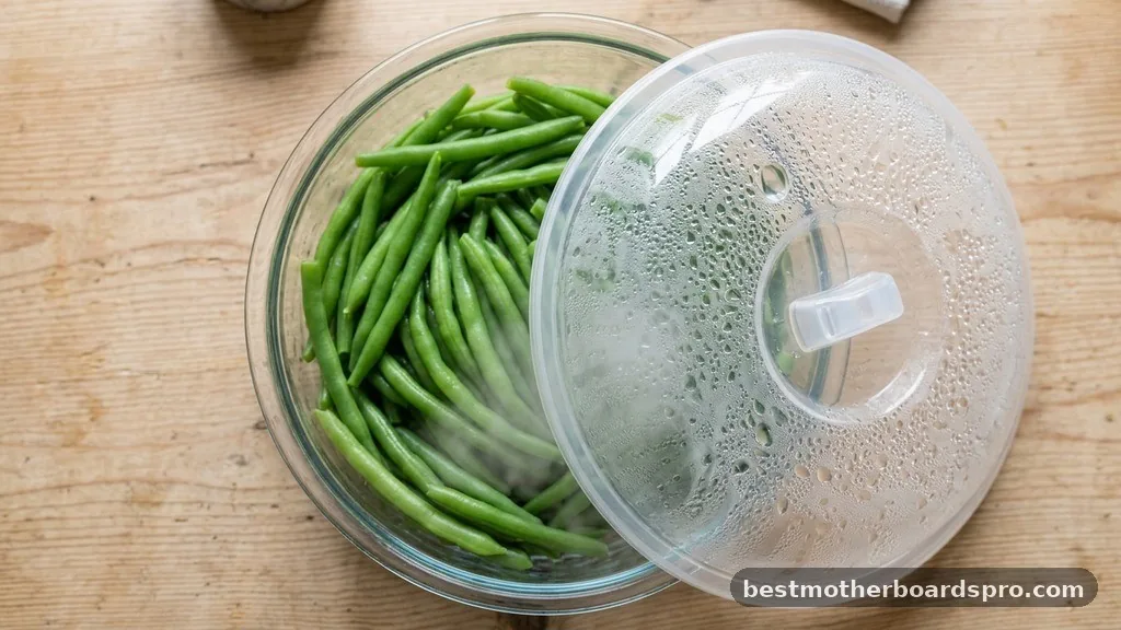 The Importance of Moisture and Covering - how long to microwave green beans