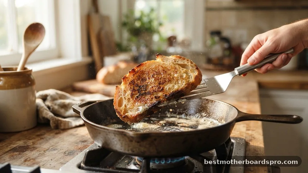 Using a Skillet - can you toast bread in a microwave