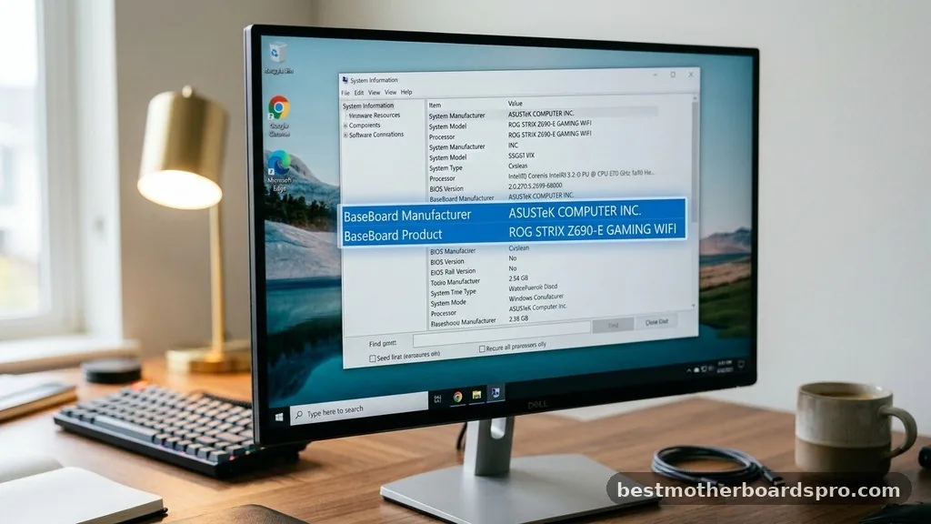 Using System Information for Quick Identification - how to find out what motherboard i have windows 10