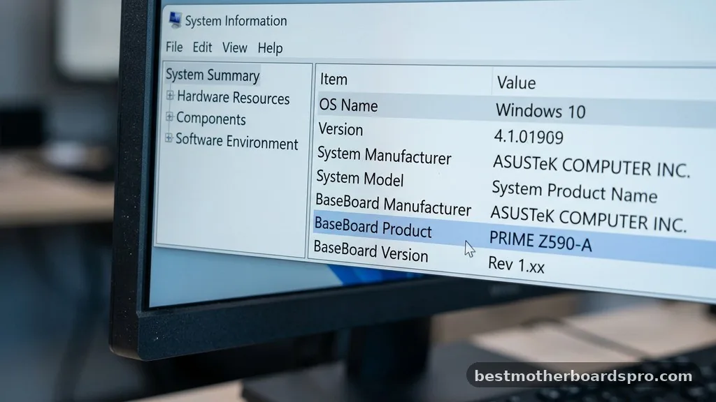 Using System Information for Quick Identification - how to see what type of motherboard i have