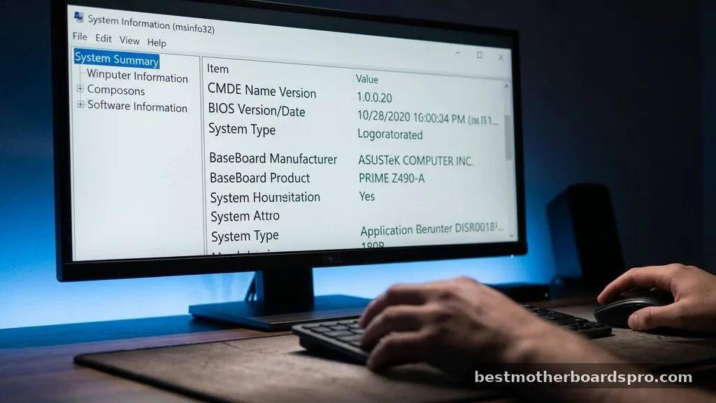Using System Information for Quick Identification - how to check motherboard windows 10