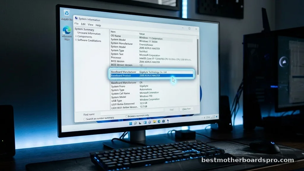 Using System Information in Windows - how to find out what my motherboard is