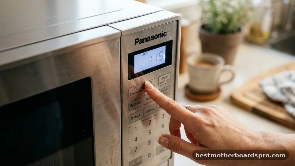 Using the Stop/Reset Button - how to unlock panasonic microwave