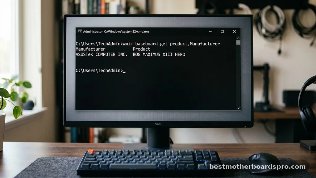 Using Windows Command Prompt to Identify Your Board - how to find out motherboard model