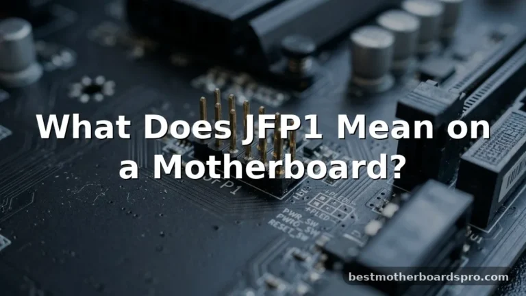 what does jfp1 mean on a motherboard