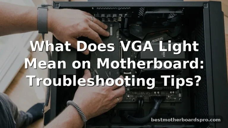 what does vga light mean on motherboard