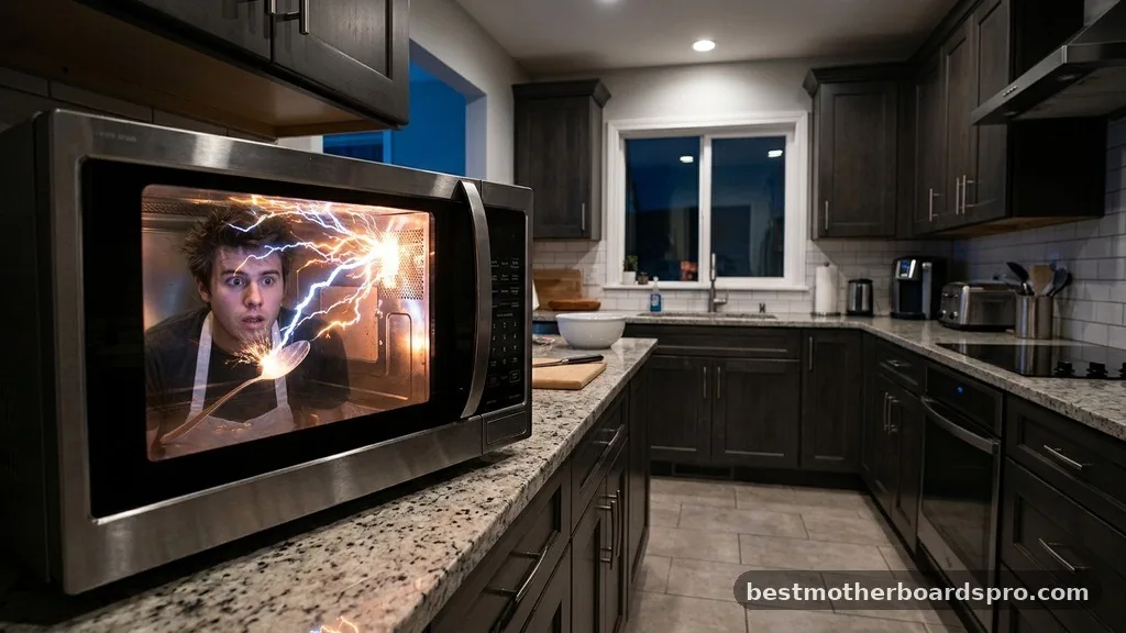 What Happens When You Ignore Safety Rules - can you put a spoon in the microwave